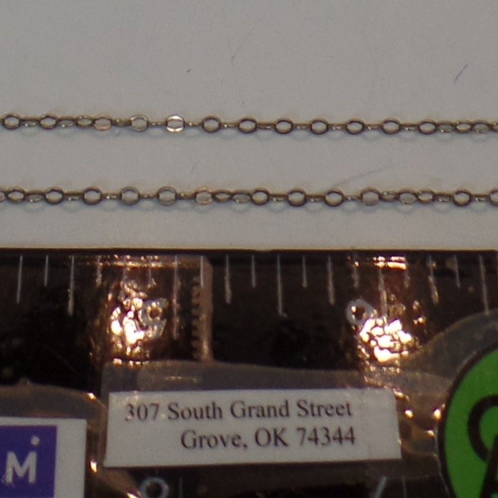 VINTAGE PREMIER DESIGNS *MIRA* SILVER & GOLD-PLATED NECKLACE EXTENDER/SLIDE 22" - Picture 14 of 15